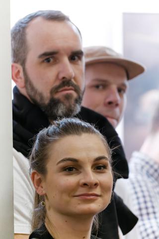 Barbora Křupková a Ondřej Brett, herci Divadla Petra Bezruče. Foto Michal Klíma